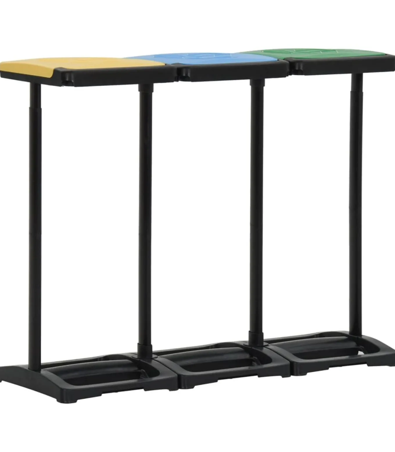 340989 Afvalzakstandaards met deksel 240-330 L PP meerkleurig