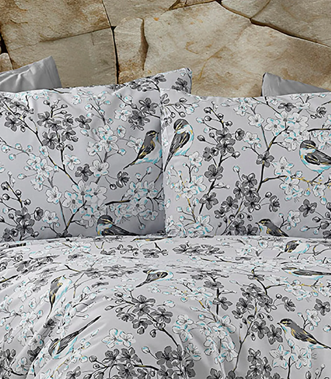 1 persoons beddengoed 140x200 cm+1 kussensloop 65x65 cm in katoen