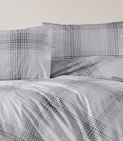 1 persoons beddengoed 140x200 cm+1 kussensloop 65x65 cm in katoen