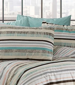 2 persoons beddengoed 200x200 cm+2 kussenslopen 65x65 cm in katoen