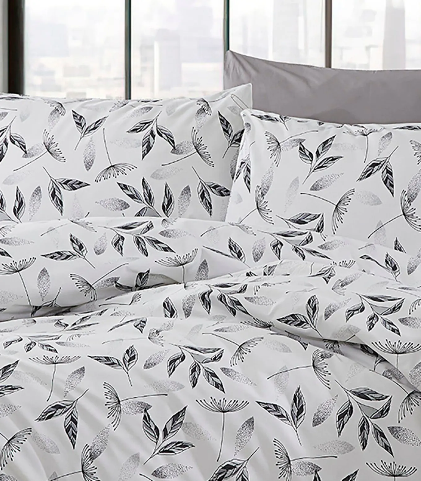 1 persoons beddengoed 140x200 cm+1 kussensloop 65x65 cm in katoen