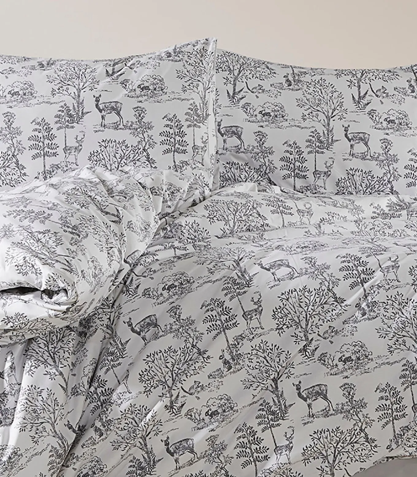 1 persoons beddengoed 140x200 cm+1 kussensloop 65x65 cm in katoen