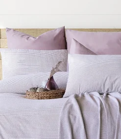 2 persoons beddengoed 200x200 cm+2 kussenslopen 65x65 cm in katoen wafelstof