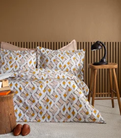 2 persoons beddengoed 240x220 cm+2 kussenslopen 63x63 cm katoensatijn