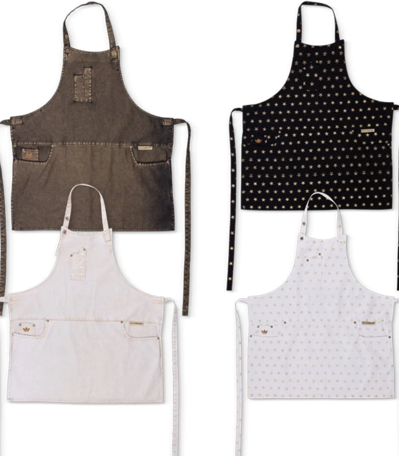 4 x schorten met 5-zakken, Slim Fit, Katoen, Kerstmis set - Feest set - Mixed