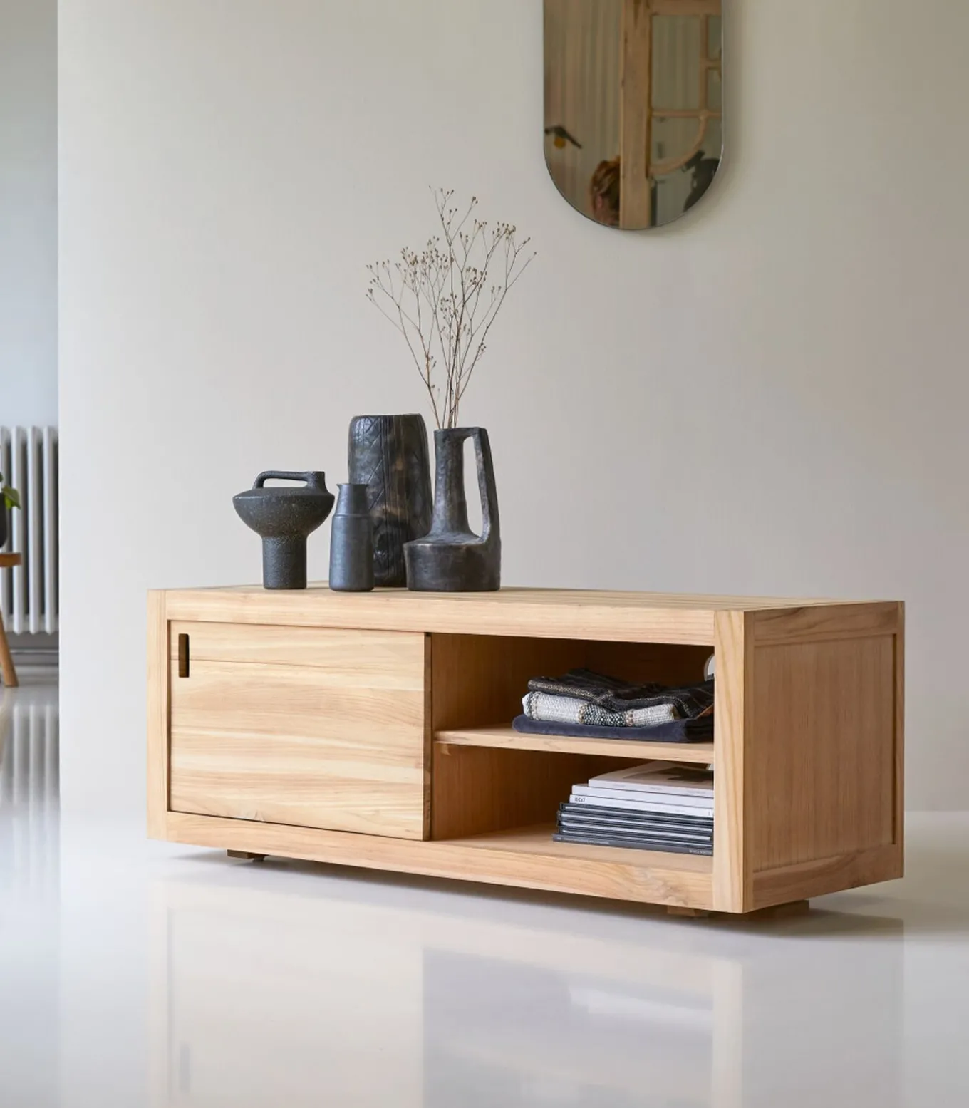 Adam - Teak tv-meubel 120 cm