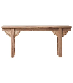 Adonis - Lage bijzettafel van massief gerecycled teakhout