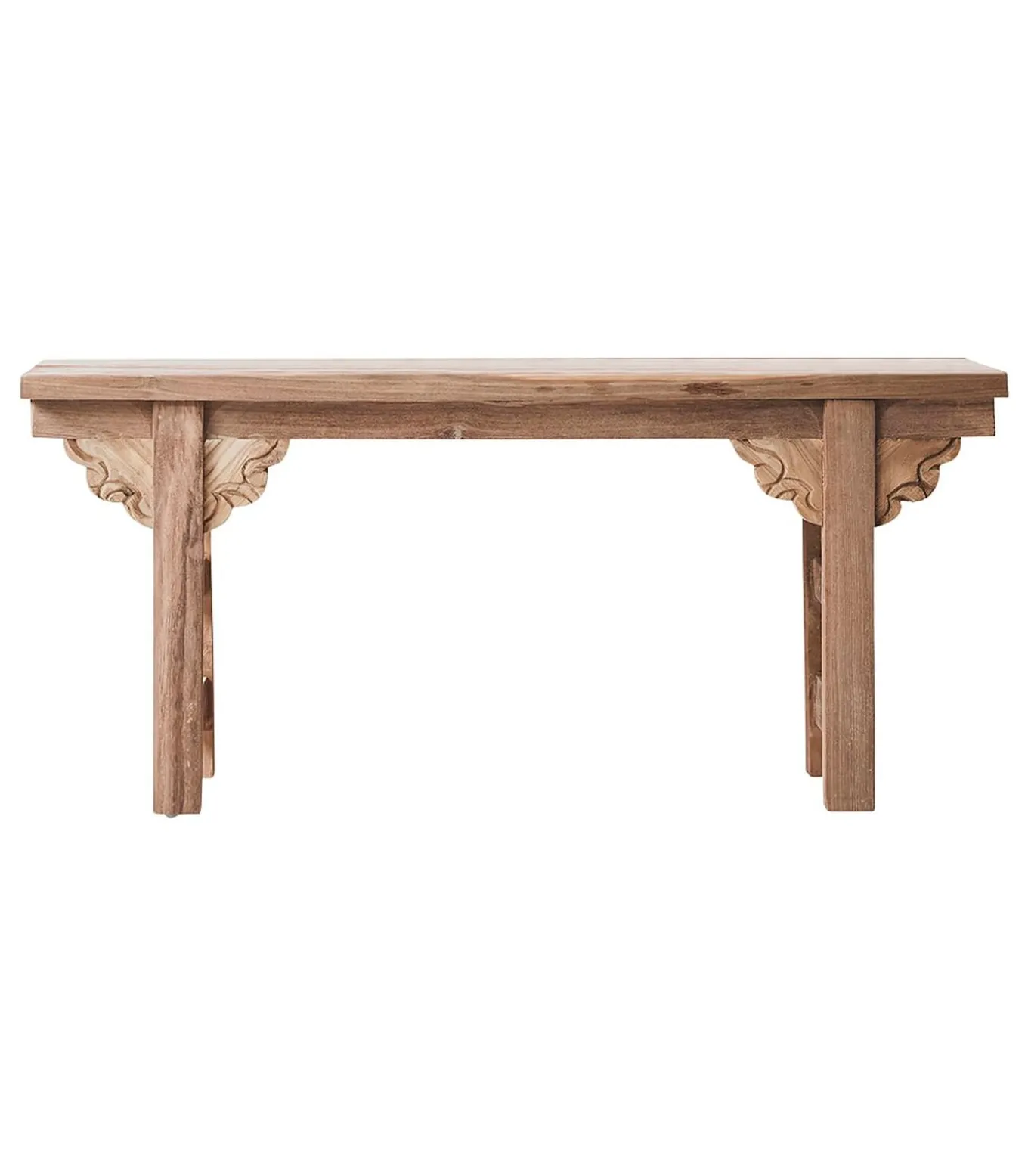 Adonis - Lage bijzettafel van massief gerecycled teakhout