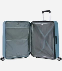 Aegis Expandable Grote Koffer 4 Wielen Lichtblauw