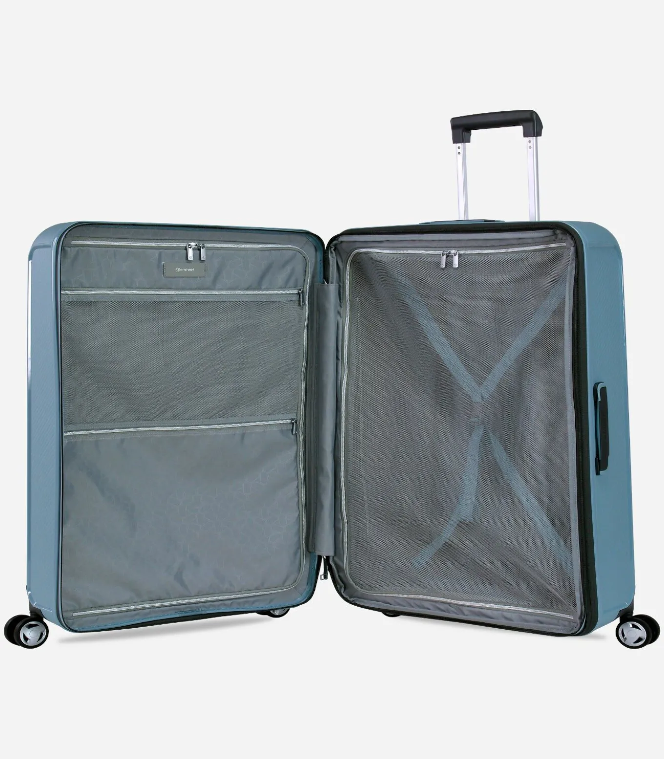 Aegis Expandable Grote Koffer 4 Wielen Lichtblauw