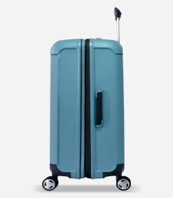 Aegis Expandable Middelgrote Koffer 4 Wielen Lichtblauw