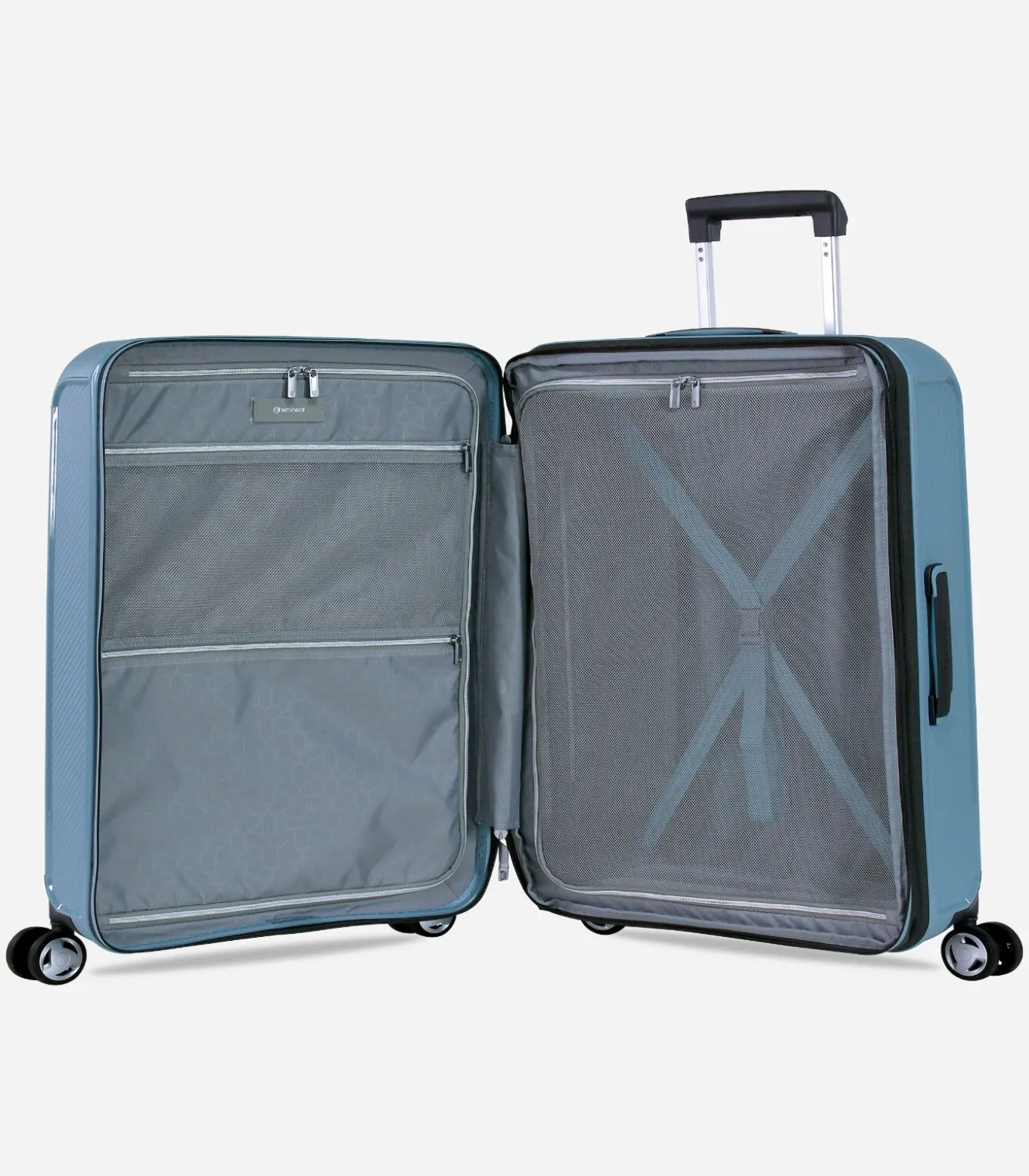 Aegis Expandable Middelgrote Koffer 4 Wielen Lichtblauw