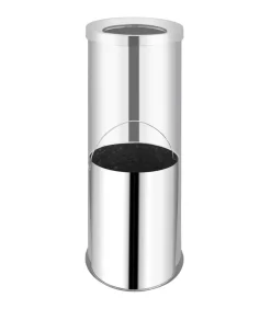 Afvalbak Hotel 32 L roestvrij staal