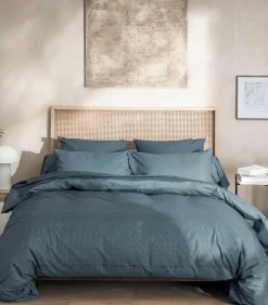 Alban - Bedlinnenset Dekbedovertrek + vierkante kussensloop