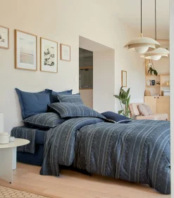 ALLEGRO Bleu Corinthe - Laken 100% coton