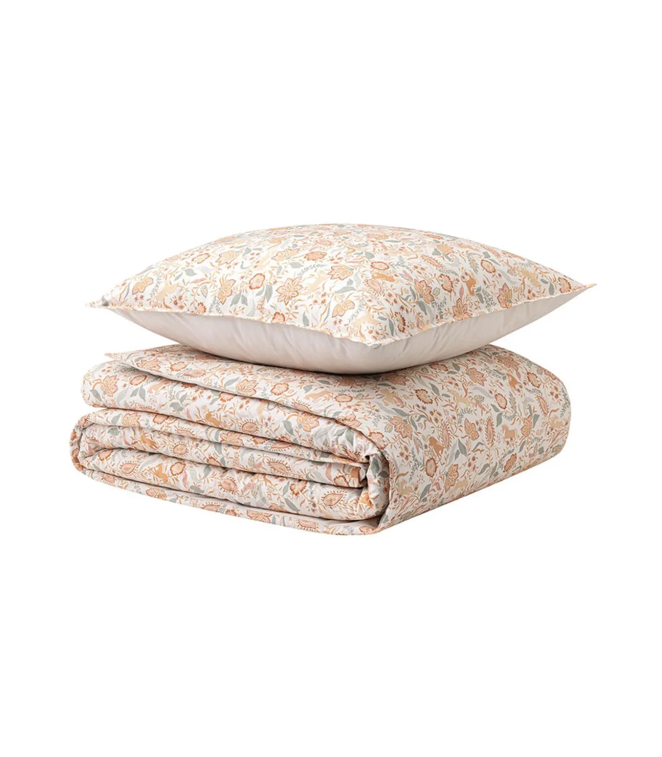 Allure - Bedlinnenset Dekbedovertrek + rechthoekige kussensloop in katoen perkal