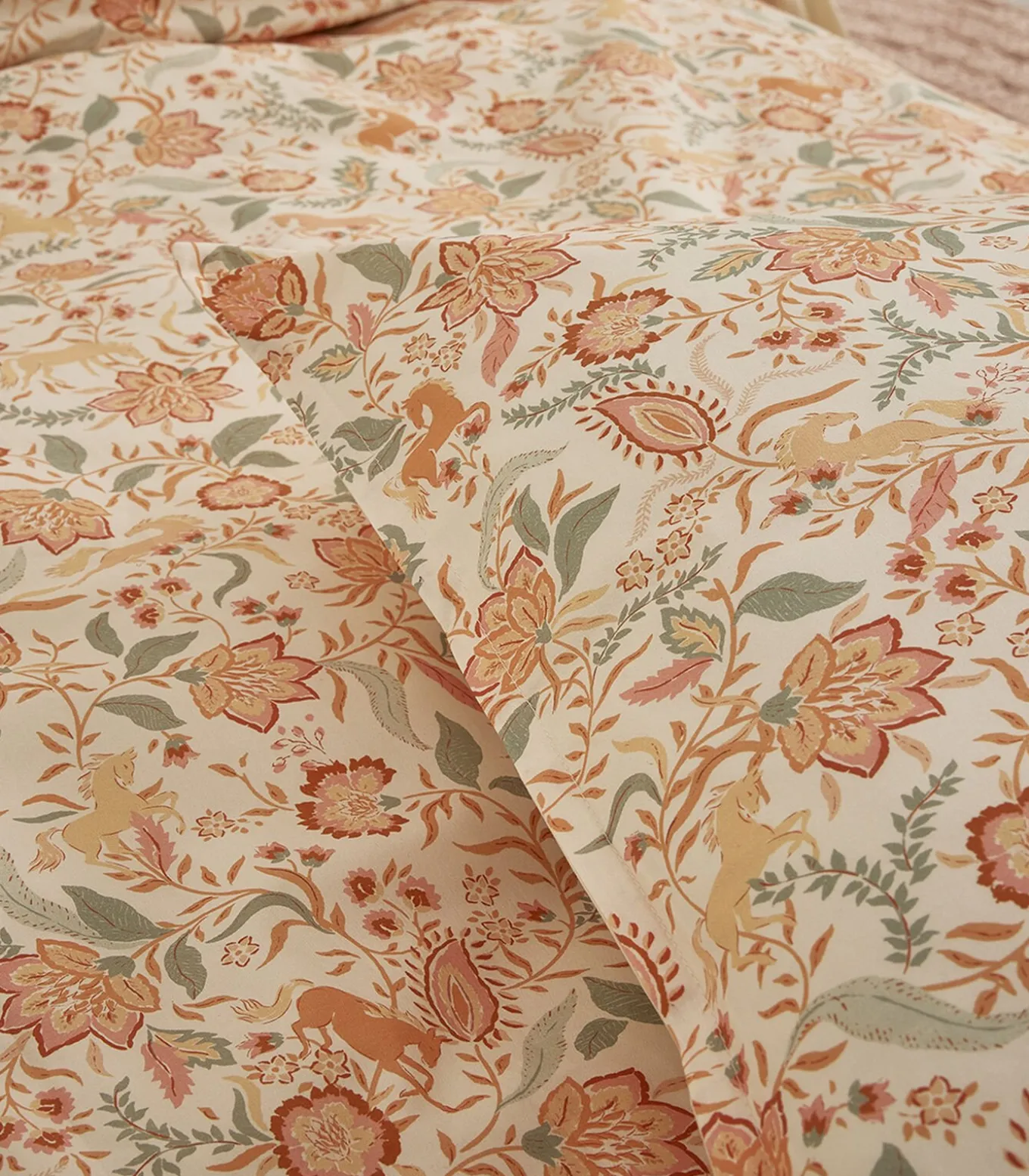 Allure - Bedlinnenset Dekbedovertrek + rechthoekige kussensloop in katoen perkal