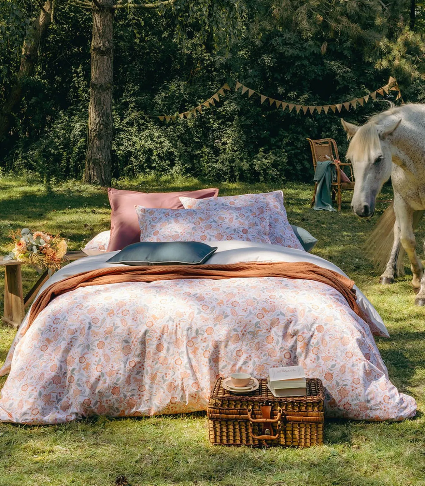 Allure - Effen kussensloop in katoen perkal