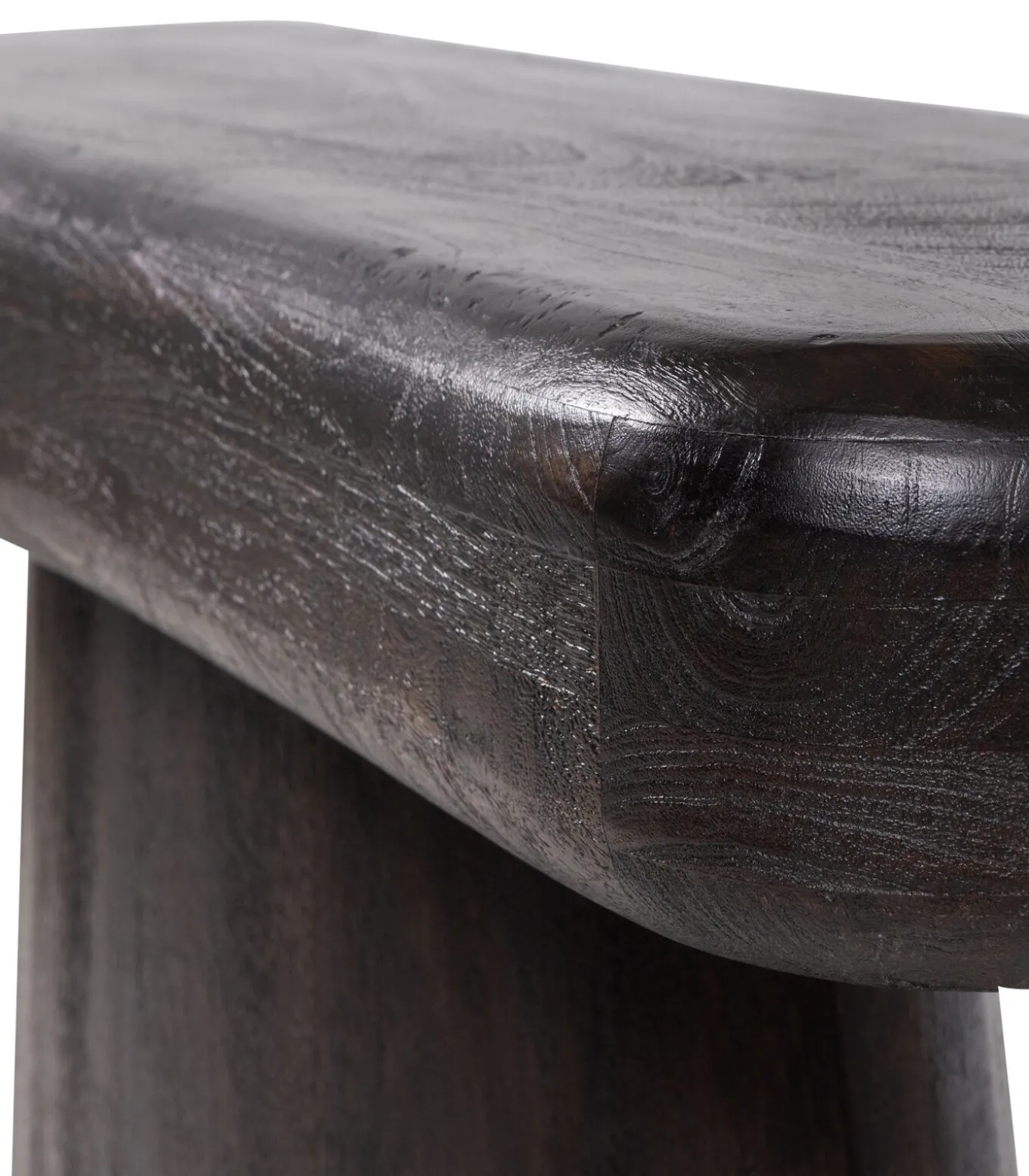 Amco Sidetable - Mango Hout - Zwart - 76x120x40