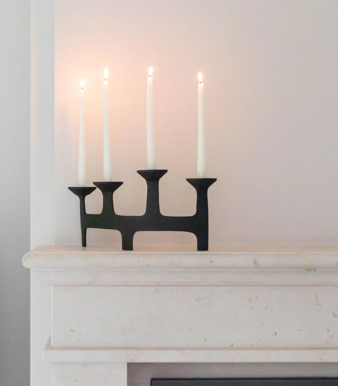 Amour - Kaarsenhouder - Zwart