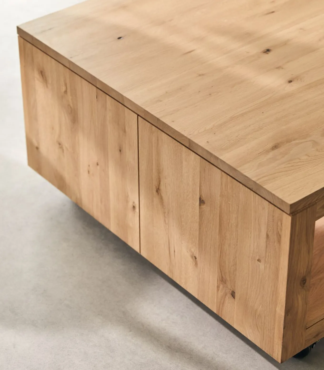 Anoa - Massief eiken vierkante salontafel