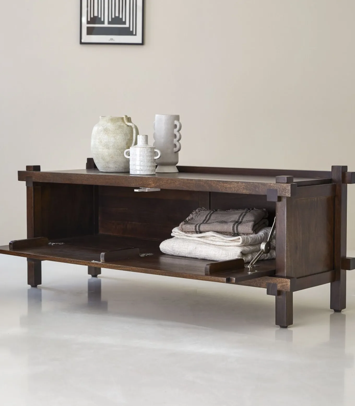 Arko - Tv-meubel in massief mangohout, 120 cm