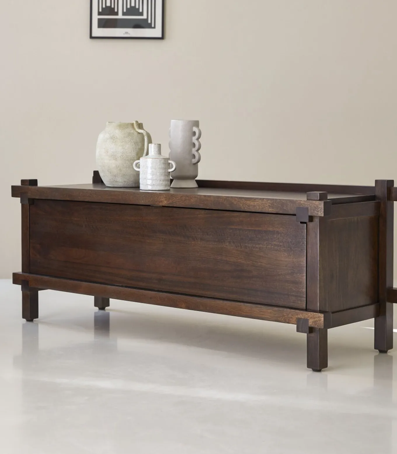 Arko - Tv-meubel in massief mangohout, 120 cm