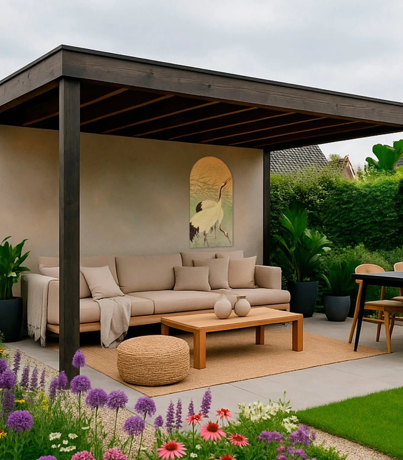 Art for the Home Canvas - Kraanvogels in de Ochtend - 100x54