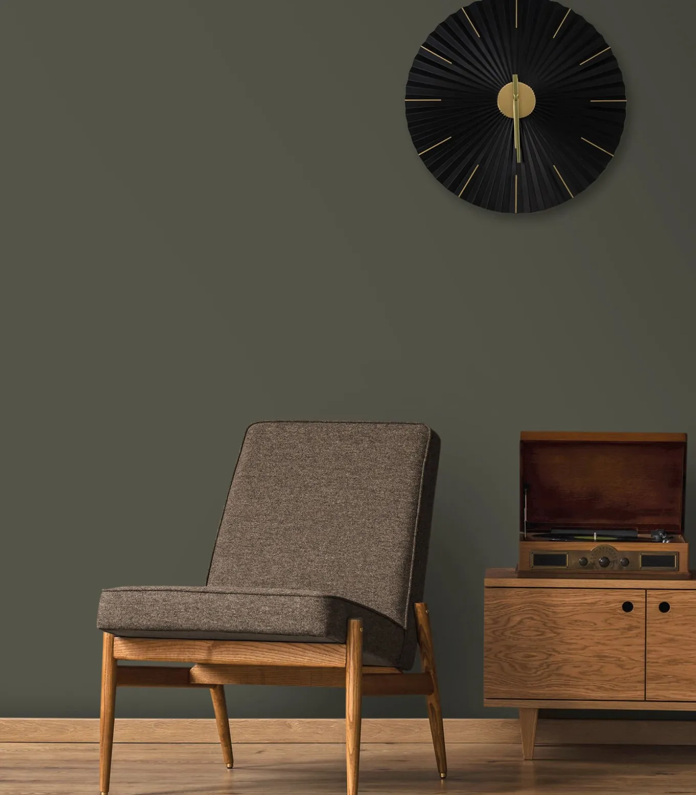 Art for the Home Klok - origami - 59x59