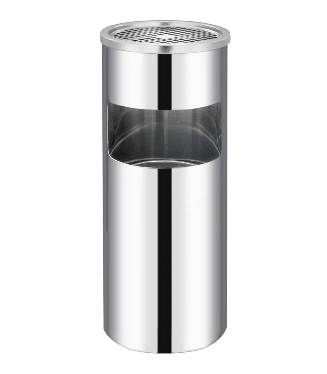 Asbak/prullenbak Hotel 30 L roestvrij staal