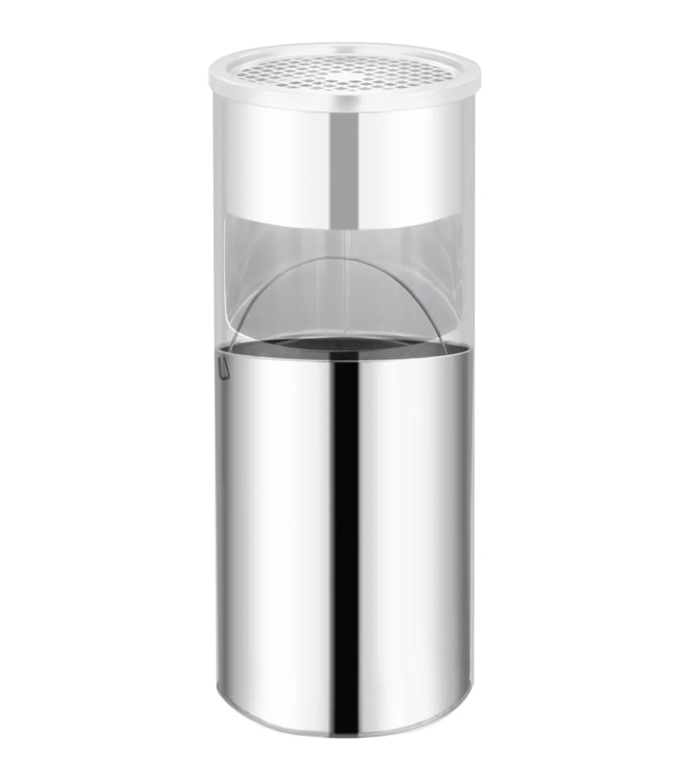 Asbak/prullenbak Hotel 30 L roestvrij staal