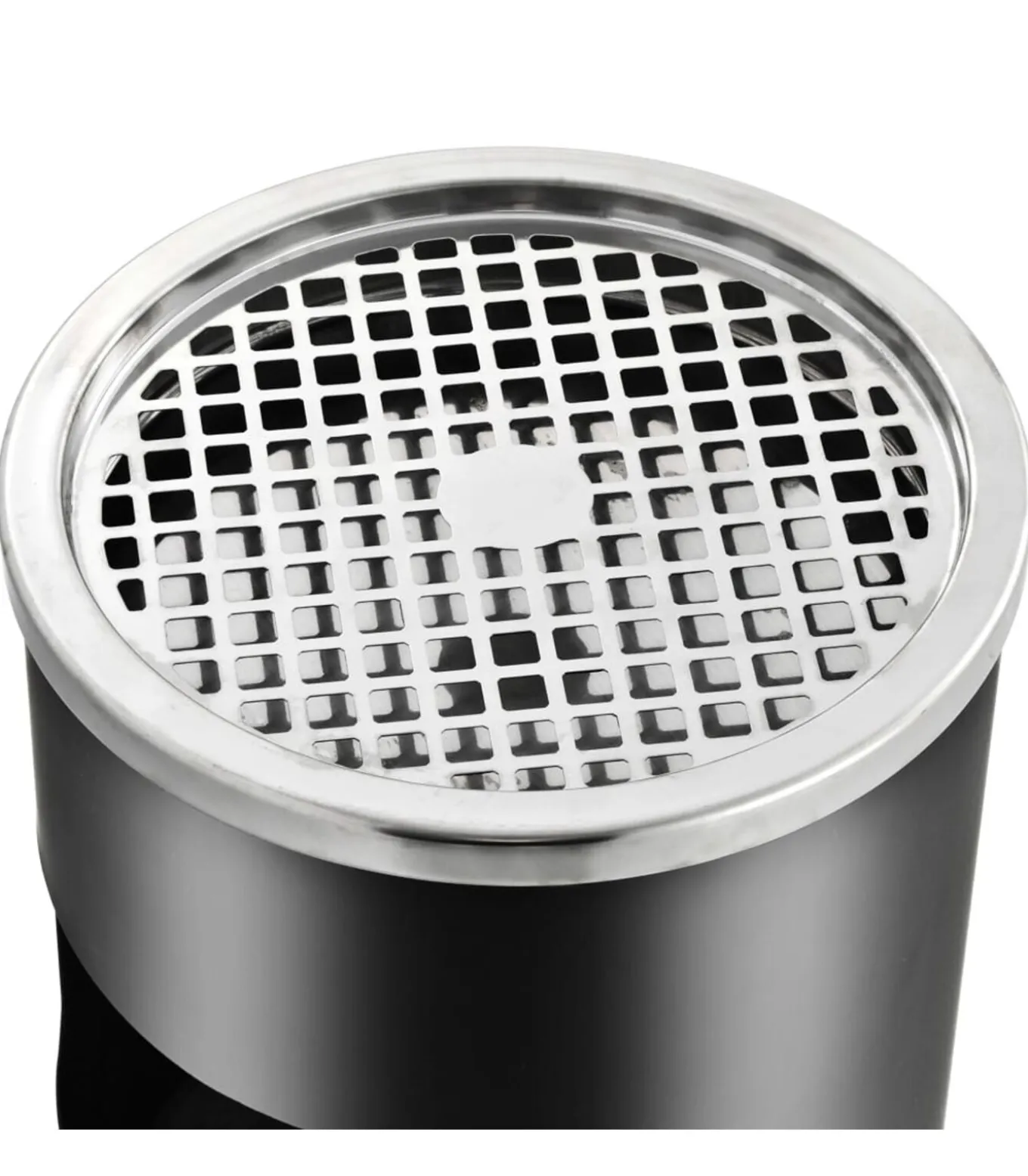 Asbak/prullenbak Hotel 30 L staal zwart