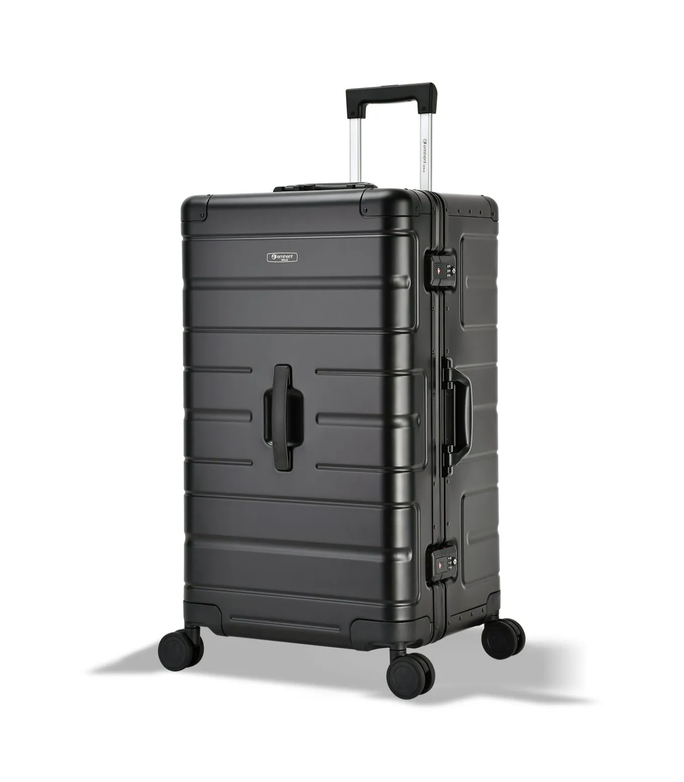 Athens Aluminium Trunk Koffer 4 Wielen Zwarte