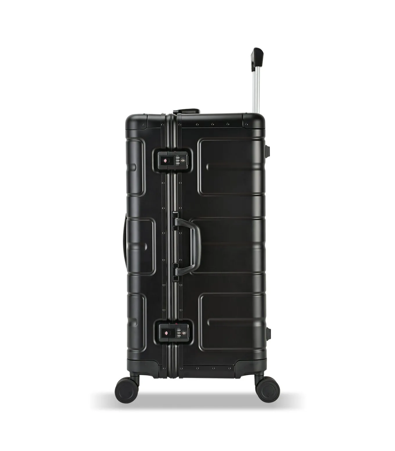 Athens Aluminium Trunk Koffer 4 Wielen Zwarte