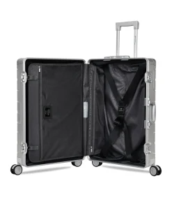 Athens Middelgrote Aluminium Koffer 4 Wielen