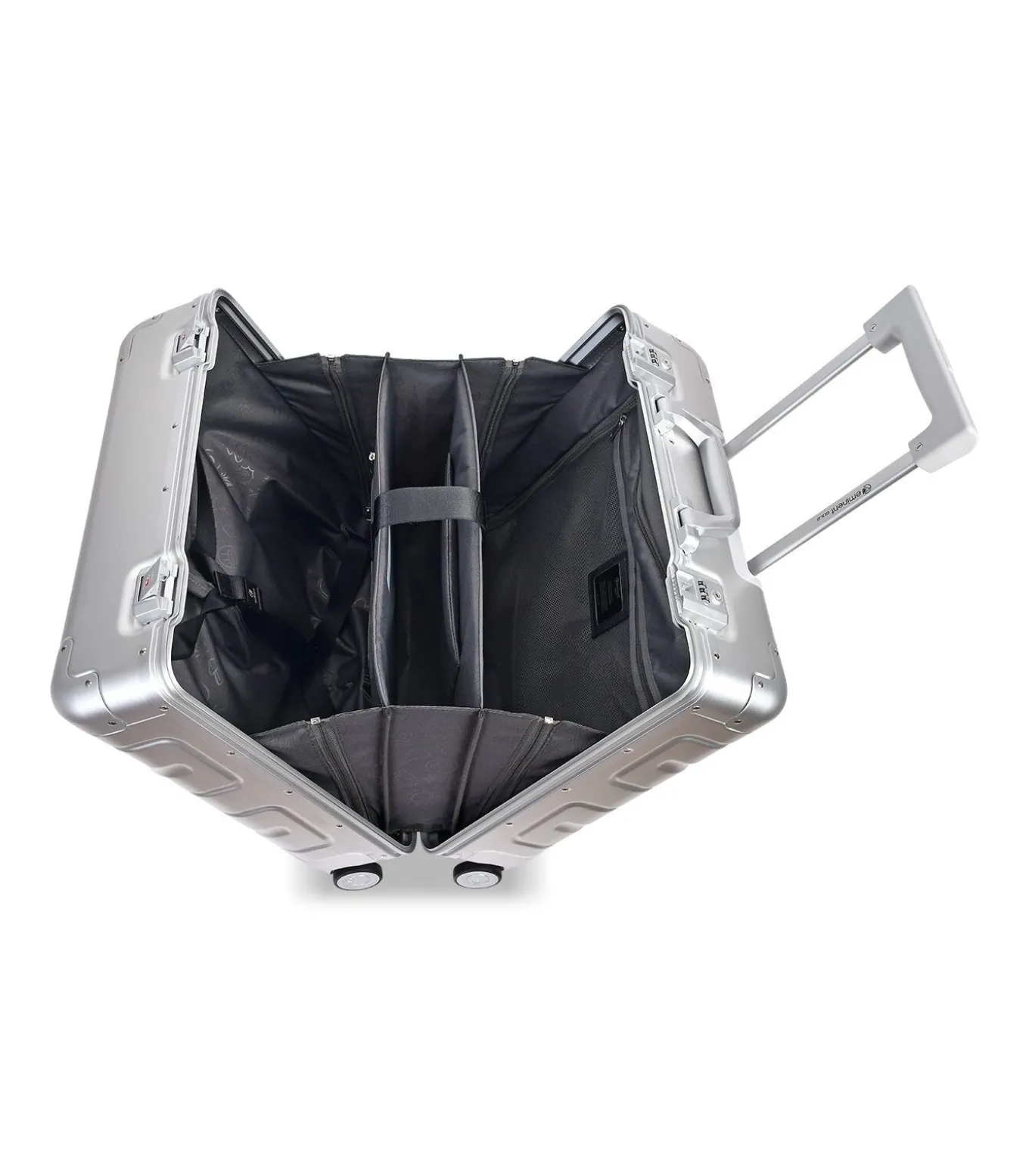 Athens Pilot Koffer 4 Wielen Zilveren