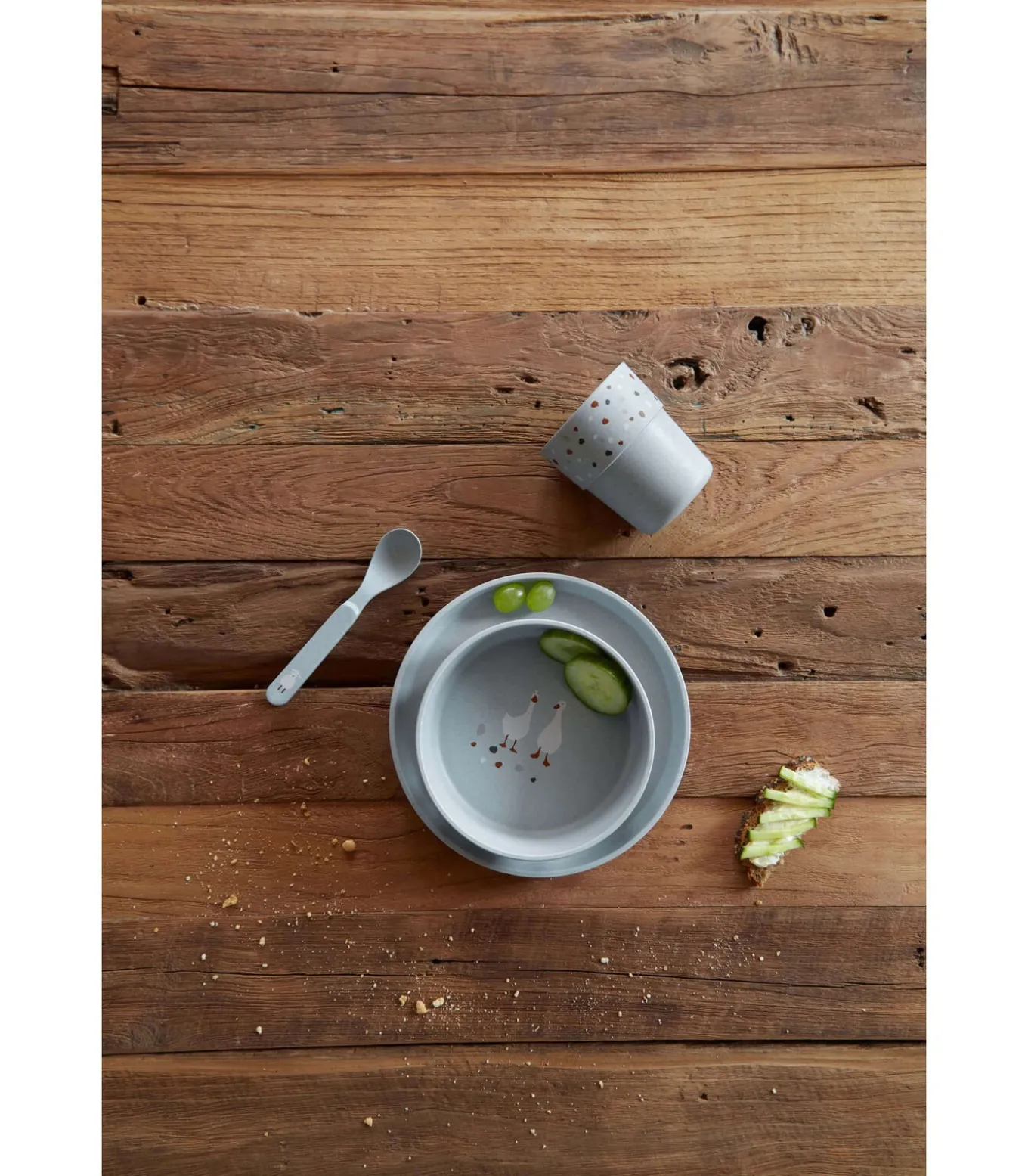 Baby schotel set Tiny Farmer Mouton/Oie