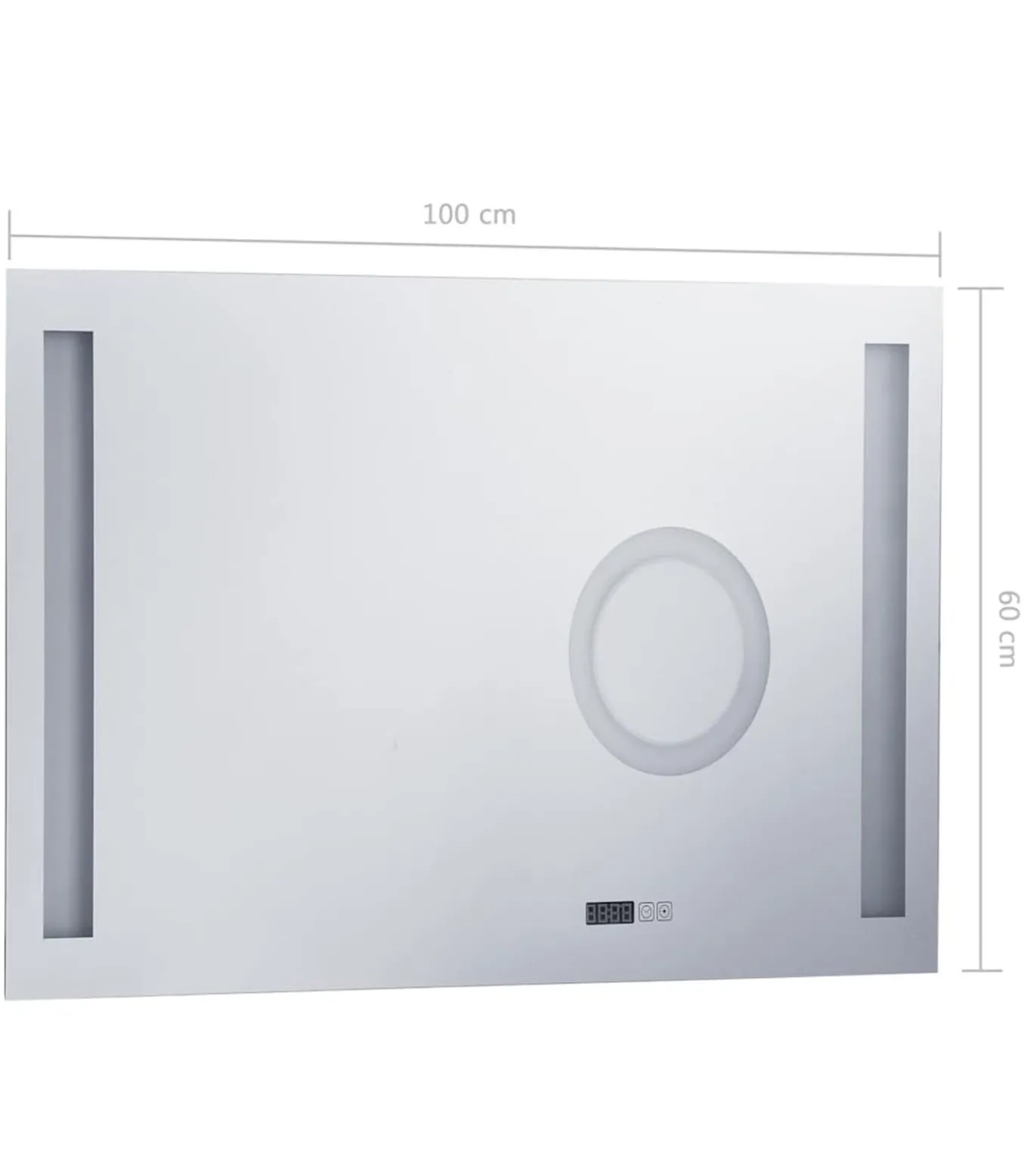 Badkamerspiegel LED met aanraaksensor 100x60 cm