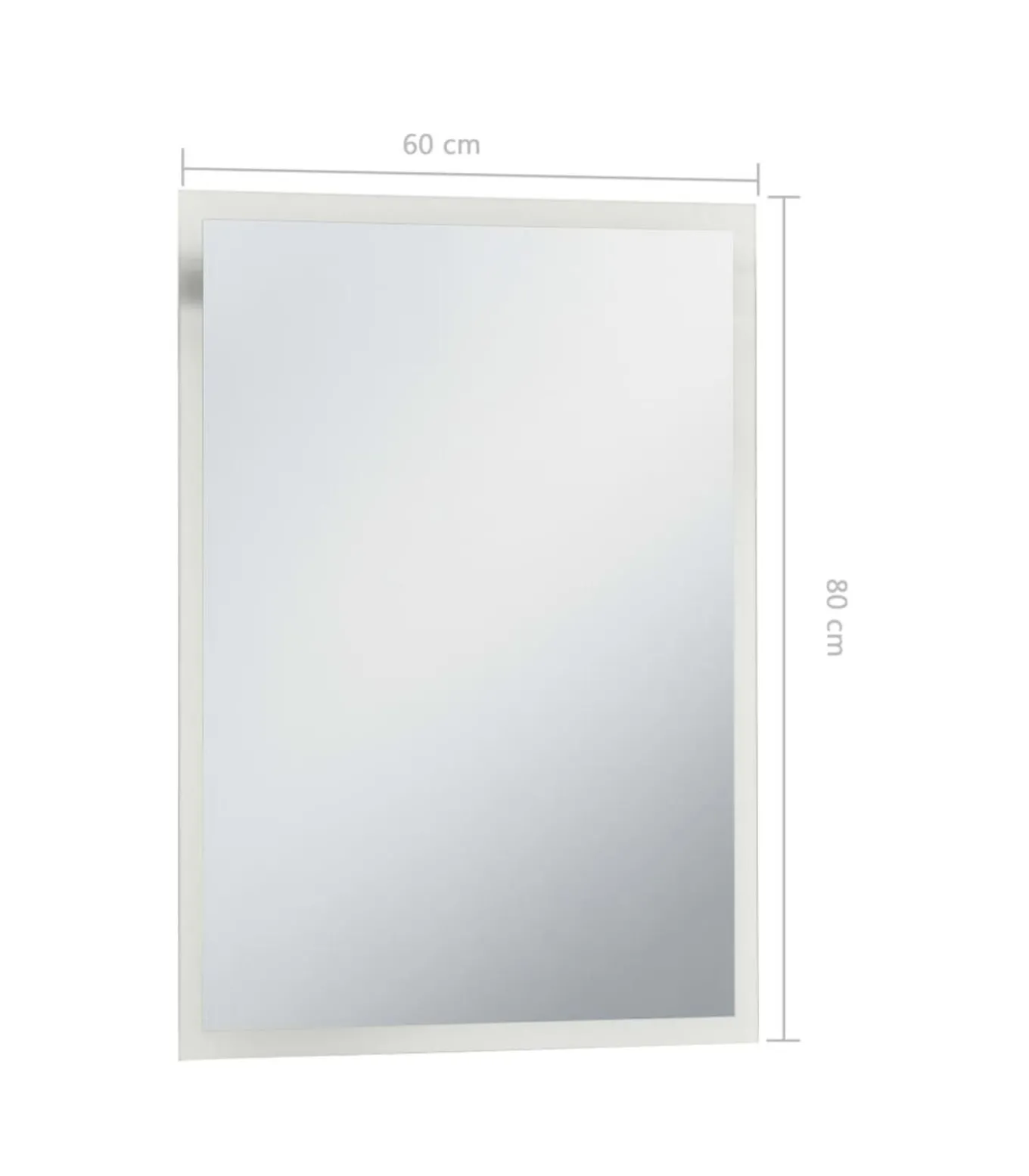 Badkamerspiegel LED 60x80 cm