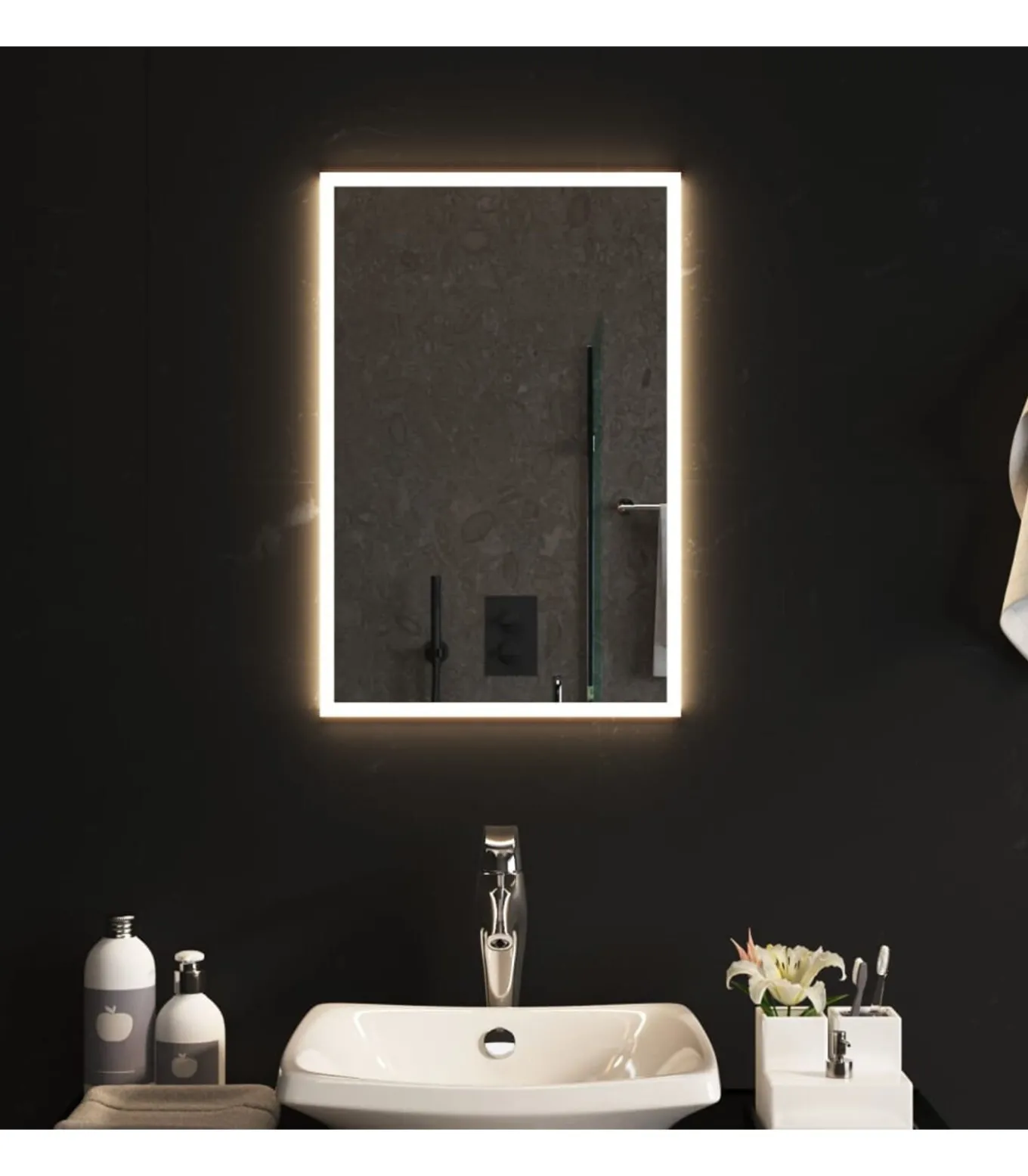 Badkamerspiegel LED 40x60 cm