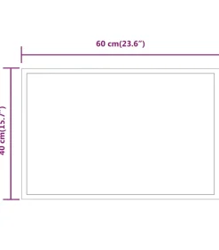 Badkamerspiegel LED 40x60 cm