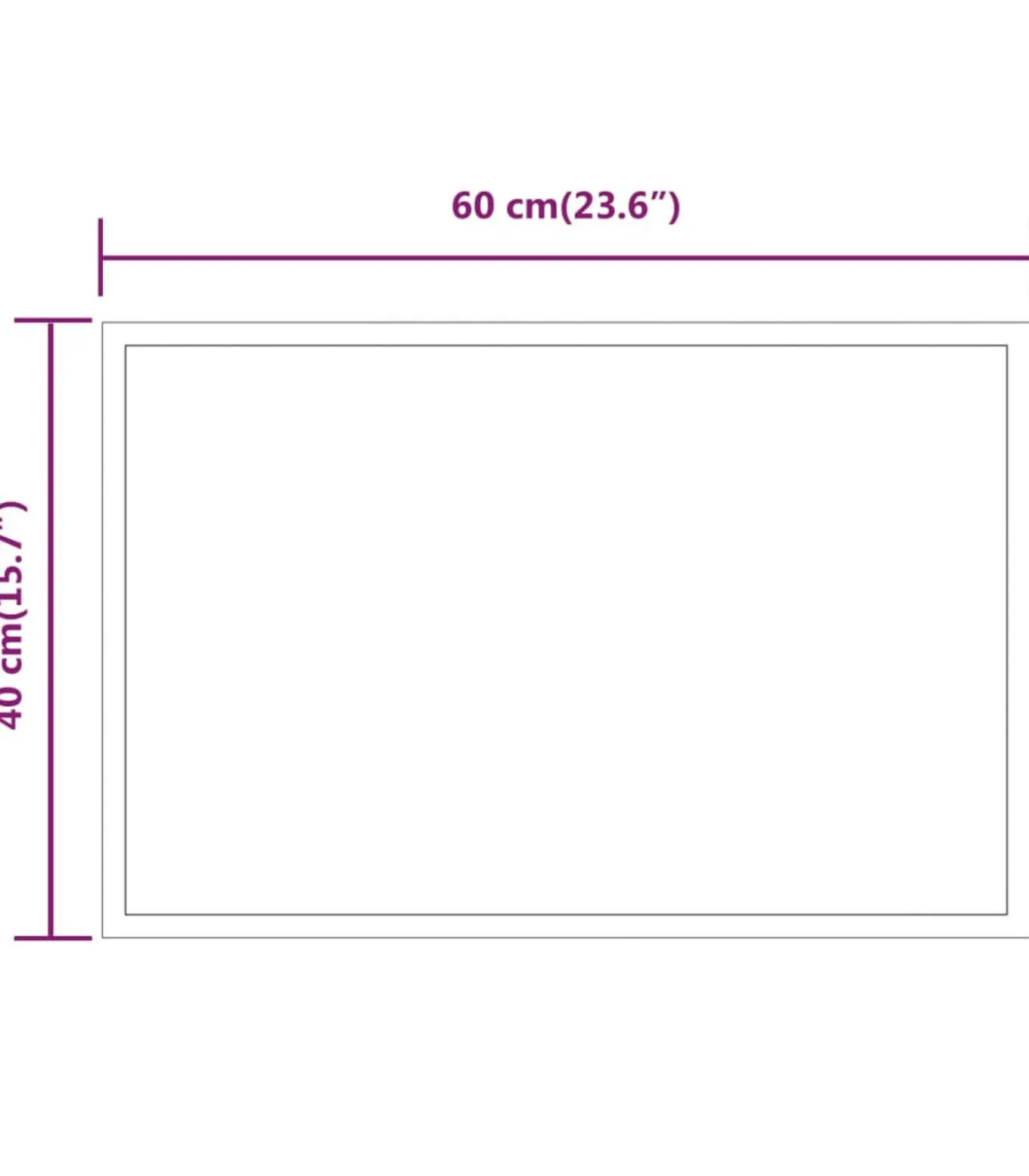 Badkamerspiegel LED 40x60 cm