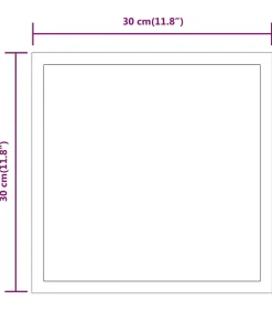 Badkamerspiegel LED 30x30 cm