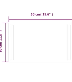 Badkamerspiegel LED 30x50 cm