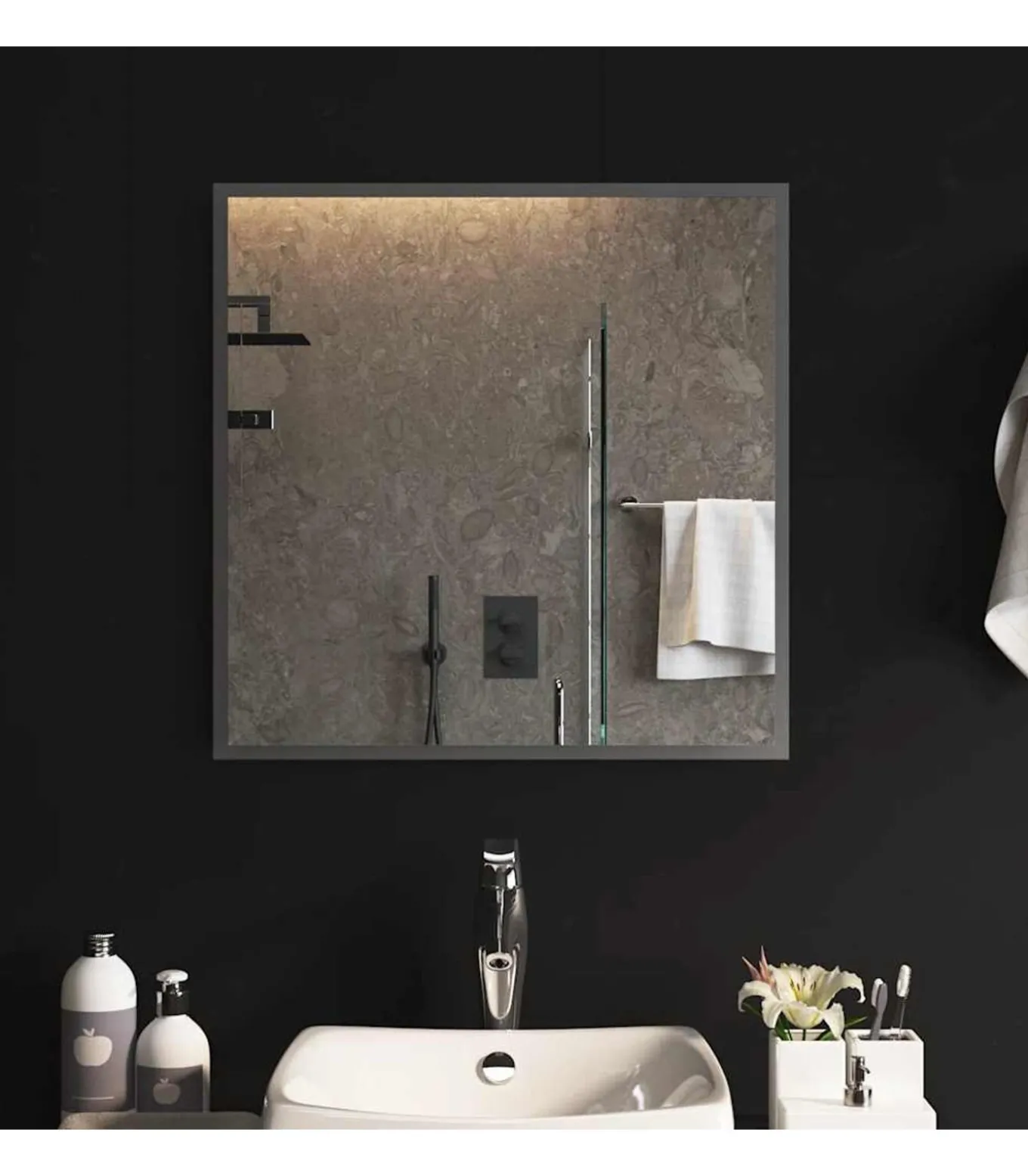 Badkamerspiegel LED 60x60 cm