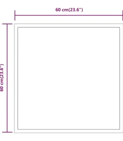 Badkamerspiegel LED 60x60 cm