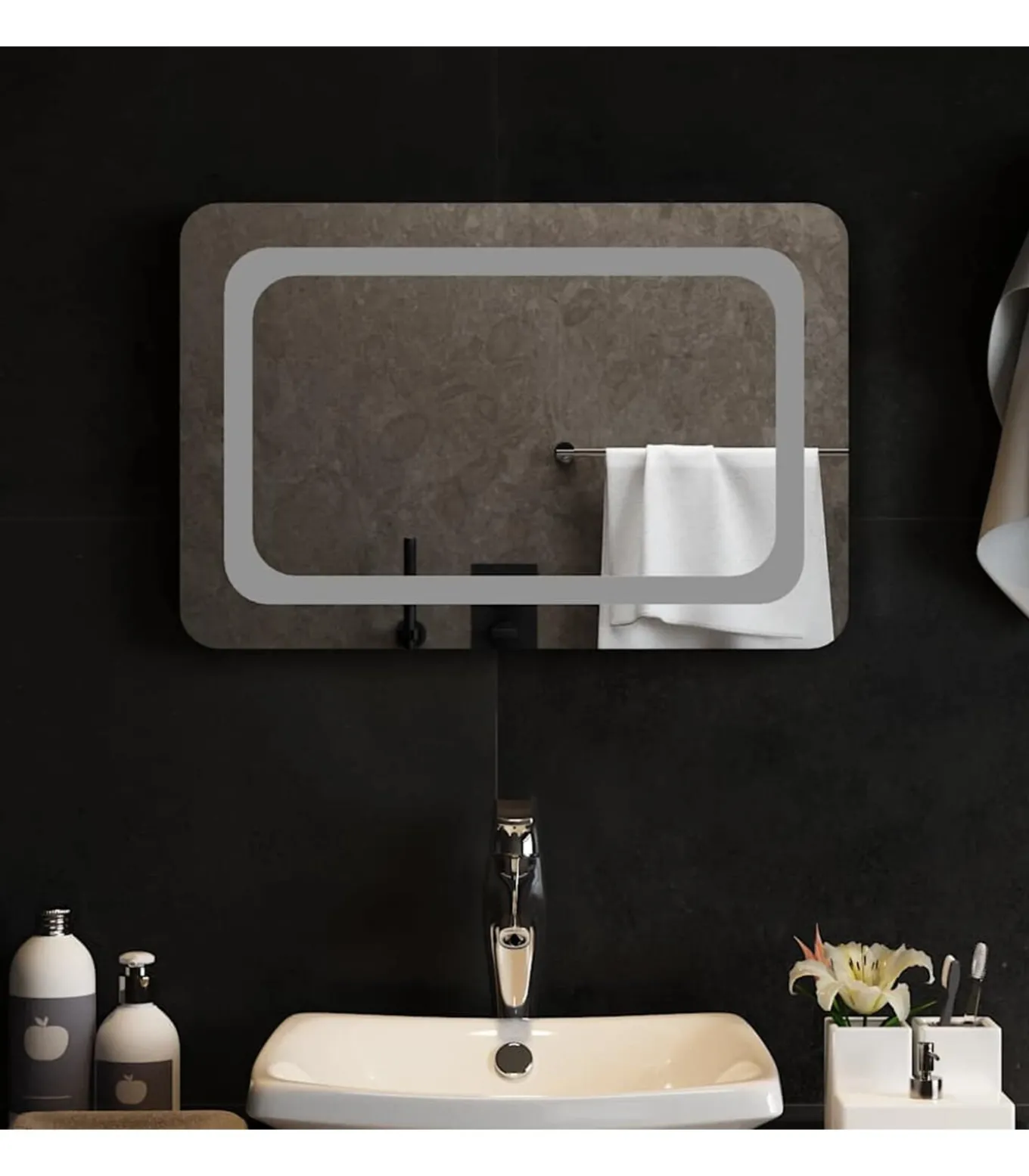 Badkamerspiegel LED 60x40 cm