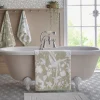 Badlaken Oriental Garden Dove Grey
