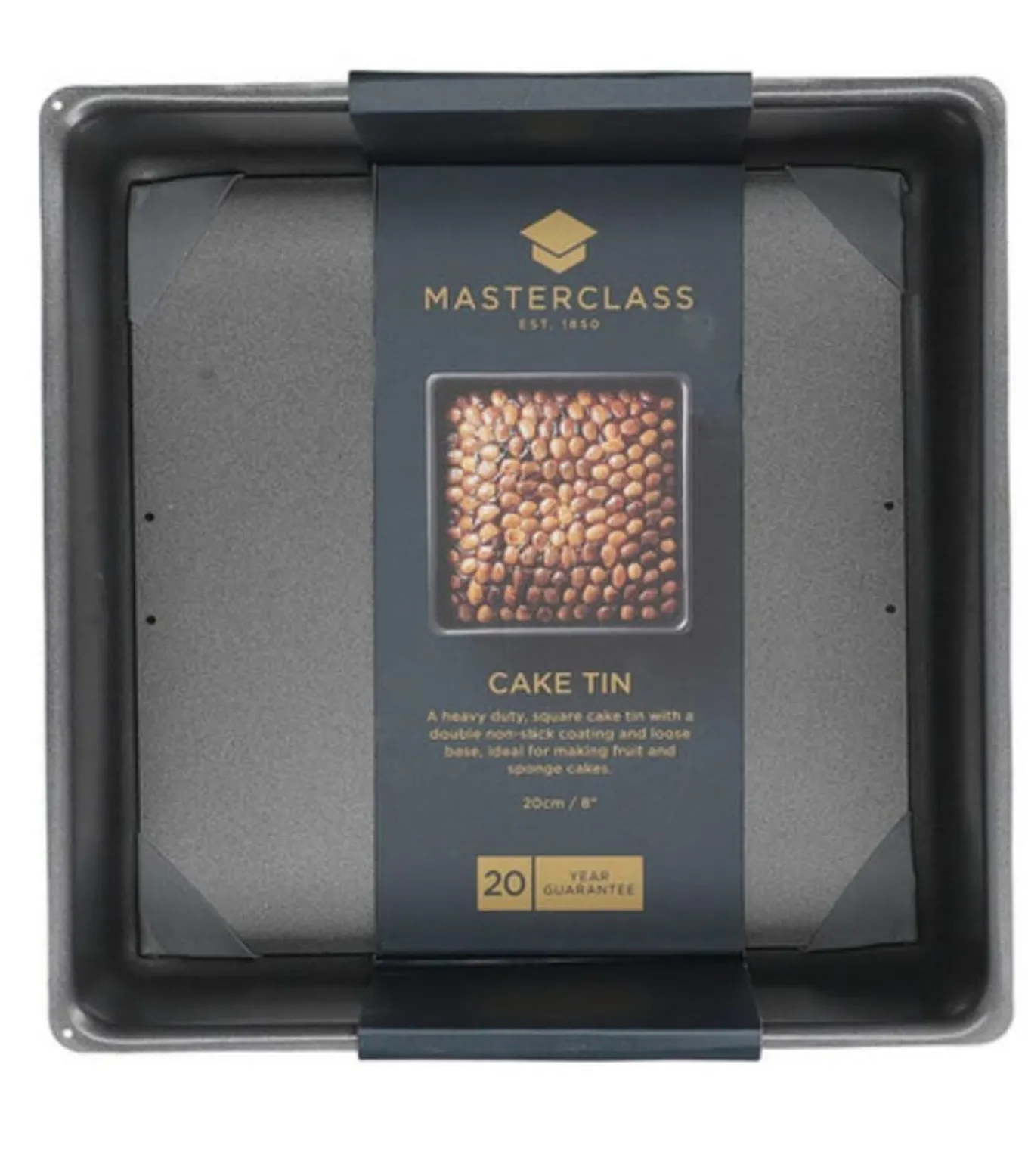 Bakvorm - losse bodem - 23 x 23 cm