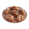 Bakvorm Baby Bunny Koper - 6 stuks
